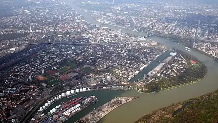 Ansicht von Ludwigshafen am Rhein
